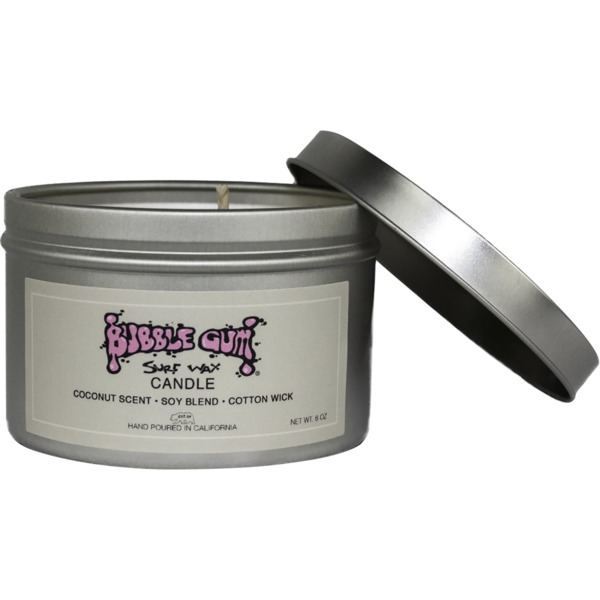 Bubble Gum Surf Wax 6 oz. Tin Coconut Scented Surf Wax Candle