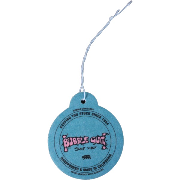 Bubble Gum Surf Wax Blue Circle Bubblegum Scent Air Freshener