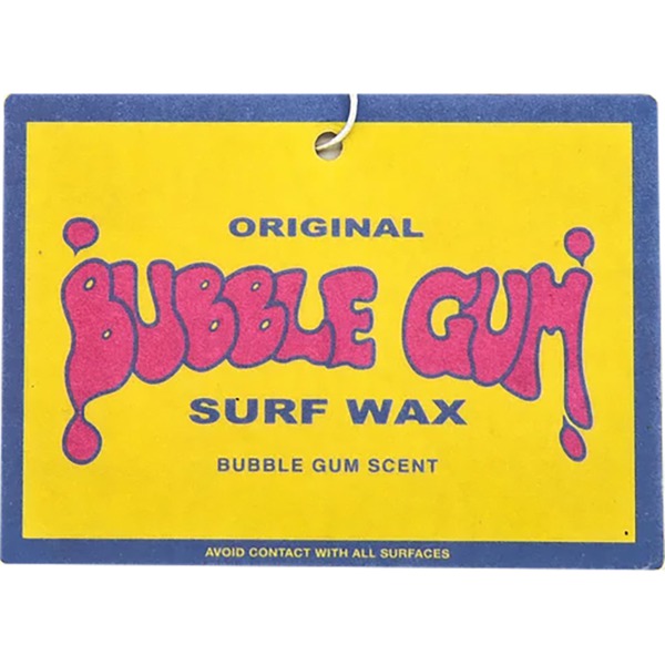 Bubble Gum Surf Wax Rectangle Bubblegum Scent Air Freshener