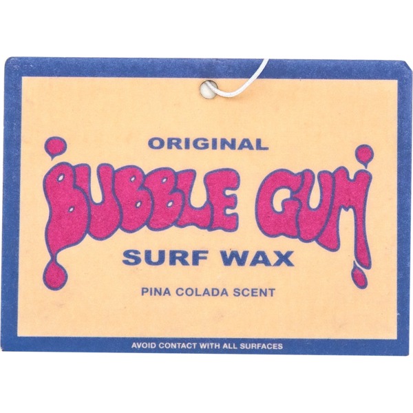 Bubble Gum Surf Wax Pina Colada Rectangle Air Freshener