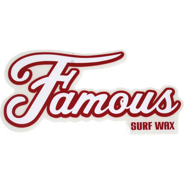 Famous Surf 7" Single Surf Sticker