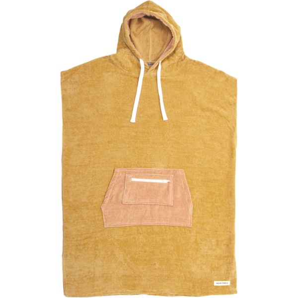 Ocean & Earth Custard Hooded Poncho - Ladies