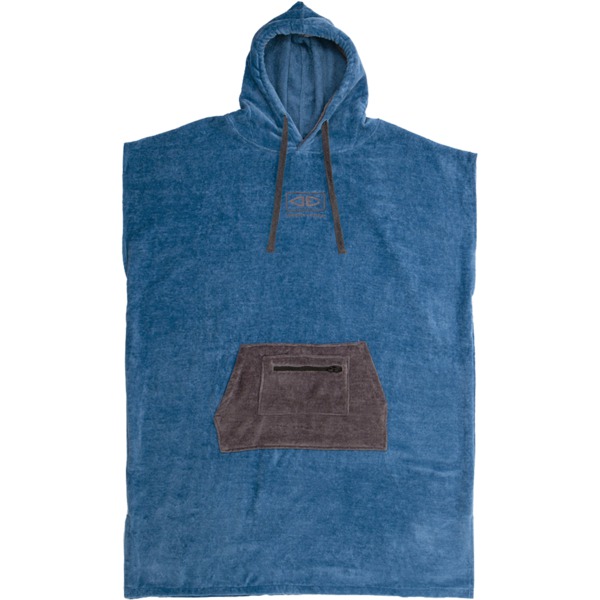 Ocean & Earth Corp Navy Hooded Poncho - Mens