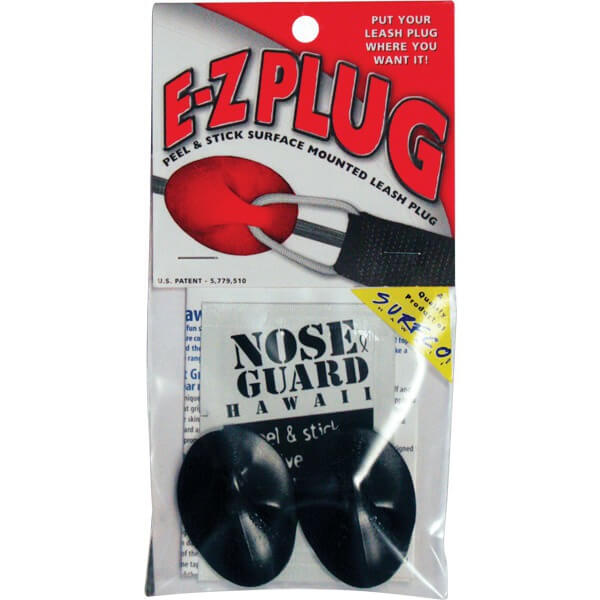 Surfco Hawaii EZ Plug Peel & Stick Surface Mounted 2 Pack Black Leash Plug Surfco Hawaii EZ Plug Peel & Stick Surface Mounted 2 Pack Black Leash Plug