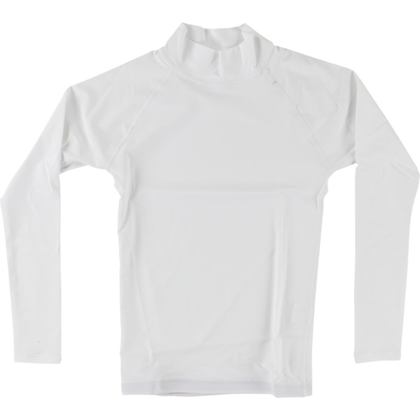 Blocksurf Long-Sleeve White Rash Guard - X-Small