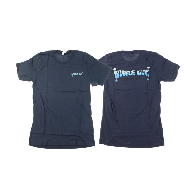 Bubble Gum Surf Wax Gradient Blue Logo Navy Heather Men's Short Sleeve T-Shirt - Small