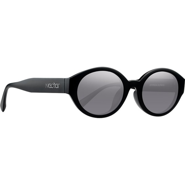 Nectar Atypical Sunglasses in Matte Black / Silver Mirror