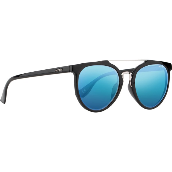 Nectar Chelsea Sunglasses in Gloss Black / Blue Mirror