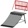 Freshpark 4 Foot Quarter Pipe Skateboard Ramp Safety Rail