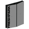 Freshpark Pro Spine Kit and Two (2) 4 Foot Quarter Pipe Skateboard Ramps