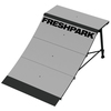 Freshpark Pro Spine Kit and Two (2) 4 Foot Quarter Pipe Skateboard Ramps