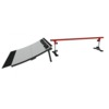Freshpark 6 Foot Adjustable Height Grind Rail with Launch Ramp