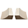 OC Ramps 8 Foot Wide Quarter Pipe Skateboard Ramps - Includes (2) Two Quarter Pipe Ramps