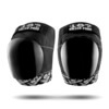 187 Killer Pads Pro Black / White Text with Black Caps Knee Pads - Medium