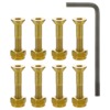 Ace Trucks MFG. Allen Gold Skateboard Hardware Set - 7/8"