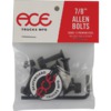 Ace Trucks MFG. Allen Head Black Skateboard Hardware Set - 7/8"
