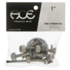 Ace Trucks MFG. Allen Silver Skateboard Hardware Set - 1"