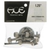 Ace Trucks MFG. Allen Silver Skateboard Hardware Set - 1 1/4"