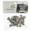 Ace Trucks MFG. Phillips Silver Skateboard Hardware Set - 1"