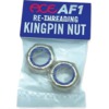 Ace Trucks MFG. 2 Pack Re-Threading Silver Kingpin Nuts