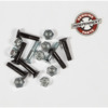 Independent Truck Company Cross Phillips Head Black / Silver Skateboard Hardware Set - 7/8"