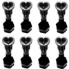Screw City Hardware Heart Black Skateboard Hardware Set - 7/8"