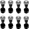 Screw City Hardware Skull Black Skateboard Hardware Set - 7/8"