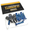 Standard Phillips Head Devil Blue Skateboard Hardware Set - 1"