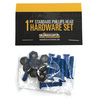 Standard Phillips Head Devil Blue Skateboard Hardware Set - 1"