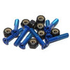Standard Phillips Head Devil Blue Skateboard Hardware Set - 1"