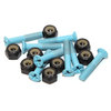 Standard Phillips Head Tar Heel Blue Skateboard Hardware Set - 1"