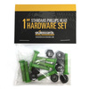Standard Phillips Head Alien Green Skateboard Hardware Set - 1"