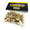 Standard Phillips Head Gangsta Gold Skateboard Hardware Set - 1"