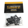 Standard Phillips Head Raven Black Skateboard Hardware Set - 1"