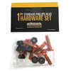 Standard Phillips Head Agent Orange Skateboard Hardware Set - 1"