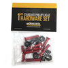Standard Phillips Head Blood Red Skateboard Hardware Set - 1"