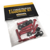 Standard Phillips Head Blood Red Skateboard Hardware Set - 1"