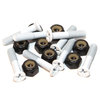 Standard Phillips Head Bone White Skateboard Hardware Set - 1"