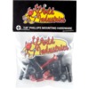 World Industries Skateboards Phillips Black / Red Skateboard Hardware Set - 7/8"