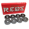 Bones Bearings - 8mm Bones Super REDS Skate Rated Skateboard Bearings (8) Pack