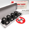 Bones Bearings - 8mm Bones Swiss Skateboard Bearings (8) Pack