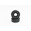 Quantum Bearing Science Metallics Plus Series Grey / Black Skateboard Bearings