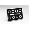 Quantum Bearing Science Hoefler Metallics Plus White / Black Skateboard Bearings