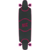 DB Longboards Wanderer Black / Pink Longboard Complete Skateboard - 10" x 39"