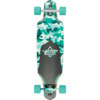 Dusters California Skateboards Channel Dragonfly Teal Camo Longboard Complete Skateboard - 9" x 34"