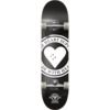 The Heart Supply Skateboards Badge Logo Black Complete Skateboard - 8" x 32"