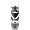 The Heart Supply Badge Logo White Complete Skateboard - 8" x 32"