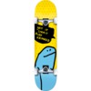 Krooked Skateboards O Geez Shmoo Yellow / Blue Complete Skateboard - 7.75" x 31.6"