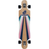Layback Longboards Sunstripe Drop-Through Mint Longboard Complete Skateboard - 9.75" x 40"