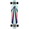 Layback Longboards Sunstripe Drop-Through Mint Longboard Complete Skateboard - 9.75" x 40"